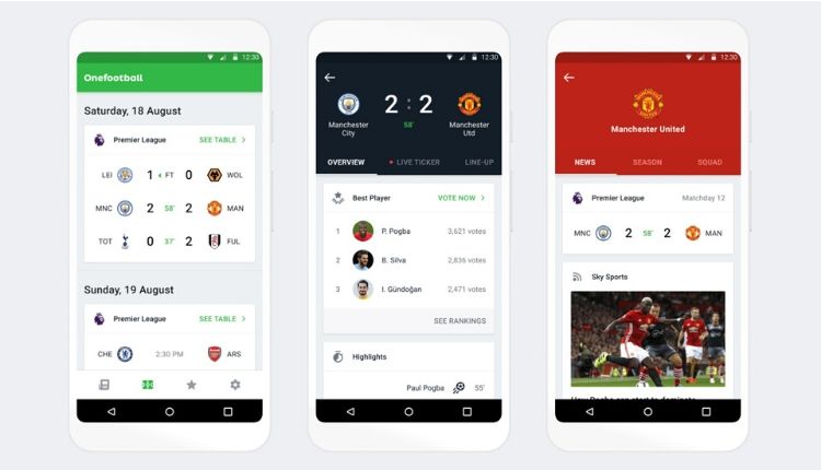 top 9 ung dung onefootball