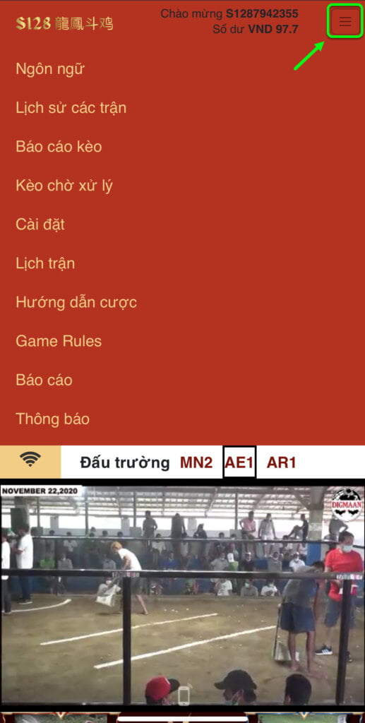 Xem lịch sử kèo đá gà trực tiếp tại VX88 Esball
