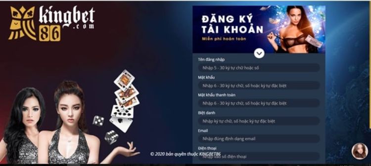 Điền đầy đủ và chính xác thông tin vào form Kingbet86 yêu cầu Điền đầy đủ và chính xác thông tin vào form Kingbet86 yêu cầu