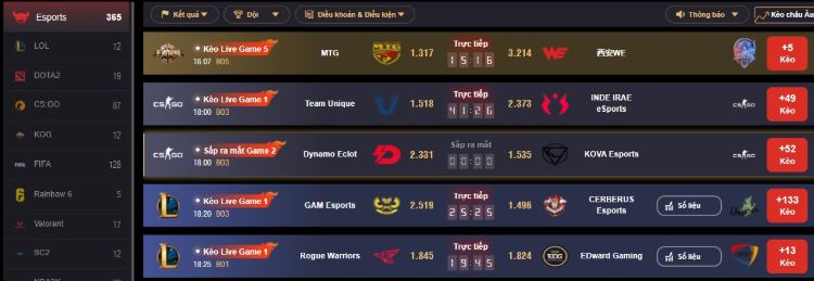 Các trận đấu diễn ra liên tục tại Thể thao điện tử FCB8 Các trận đấu diễn ra liên tục tại Thể thao điện tử FCB8