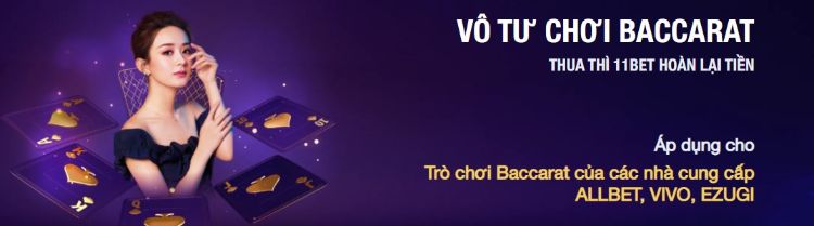 logo chương trình ưu đãi hoàn trả Baccarat tại 11bet logo chương trình ưu đãi hoàn trả Baccarat tại 11bet