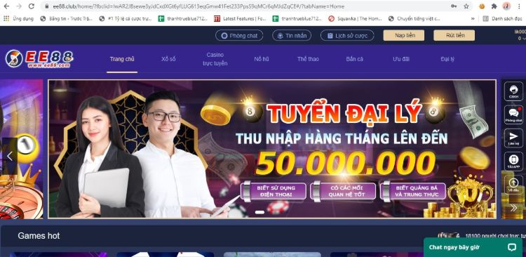 Truy cập vào trang chủ nhà cái cá cược trực tuyến EE88 Truy cập vào trang chủ nhà cái cá cược trực tuyến EE88
