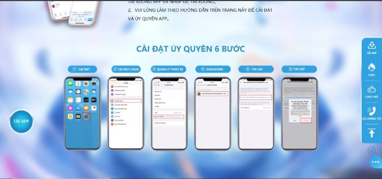 Các bước để tải ứng dụng 123B về điện thoại