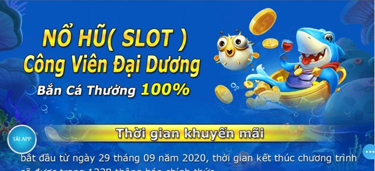 Nhận thưởng 100% tại bắn cá 123B