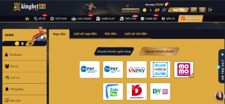 Chọn phương thức giao dịch đa dạng tại Kingbet86 Chọn phương thức giao dịch đa dạng tại Kingbet86