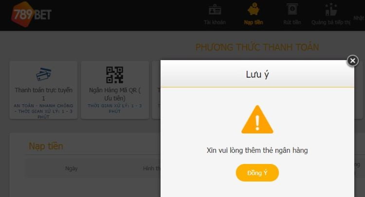 Thêm thông tin về Thẻ ngân hàng tại 789bet tại lần giao dịch đầu tiên Thêm thông tin về Thẻ ngân hàng tại 789bet tại lần giao dịch đầu tiên