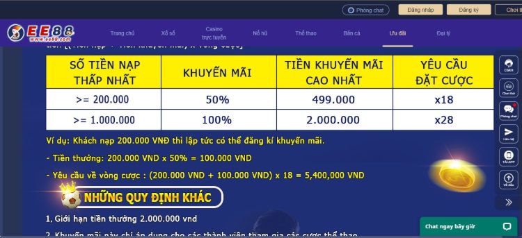 Thể lệ chương trình khuyến mãi luôn được EE88 quy định rõ ràng Thể lệ chương trình khuyến mãi luôn được EE88 quy định rõ ràng