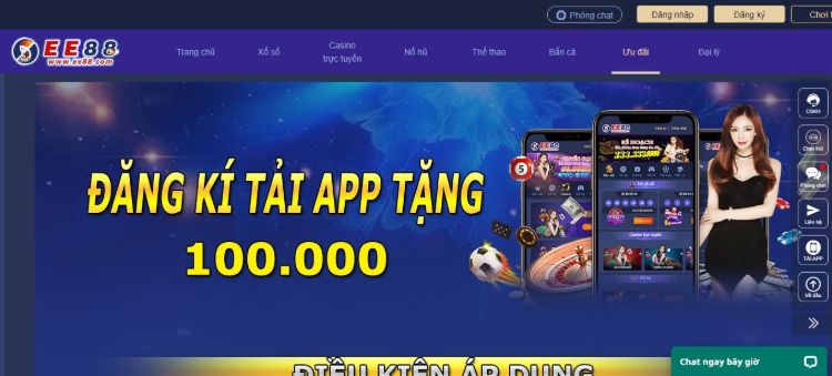 Tải ứng dụng EE88 và đăng ký tài khoản nhận ngay 100k đặt cược miễn phí Tải ứng dụng EE88 và đăng ký tài khoản nhận ngay 100k đặt cược miễn phí