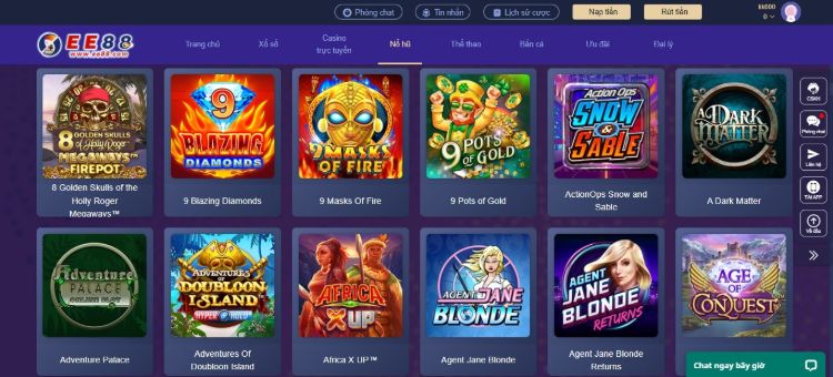 Tiếp đến, người chơi nhấp vào tựa game muốn chơi tại EE88 Tiếp đến, người chơi nhấp vào tựa game muốn chơi tại EE88