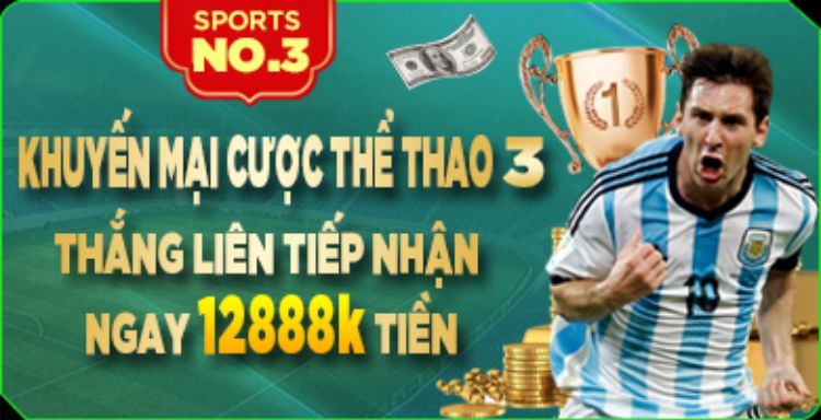 Đặt cược thắng liên tiếp sảnh Thể thao MU88 có cơ hội nhận thưởng lên đến 12888k