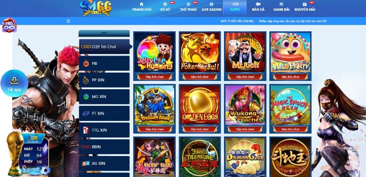 Kho trò chơi Slots game, Bắn cá khổng lồ đến từ nhiều nhà cung cấp uy tín tại SM66 Kho trò chơi Slots game, Bắn cá khổng lồ đến từ nhiều nhà cung cấp uy tín tại SM66