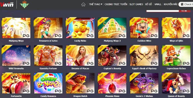 Slot game Vwin có số lượng trò chơi lên đến hàng ngàn