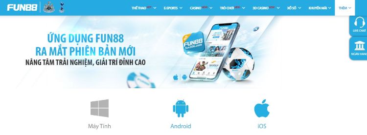 Ứng dụng FUN88 ra mắt phiên bản mới nâng cao trải nghiệm, giải trí đỉnh cao Ứng dụng FUN88 ra mắt phiên bản mới nâng cao trải nghiệm, giải trí đỉnh cao