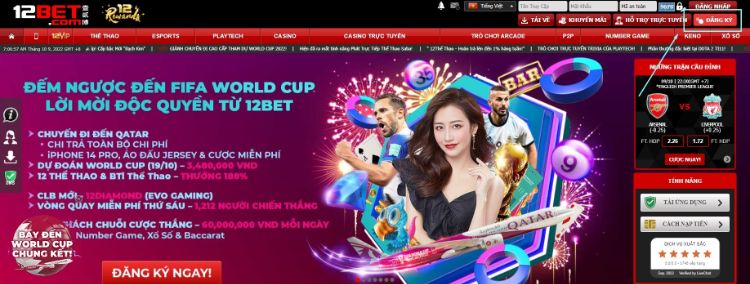 Anh em click vào ô Đăng ký ở góc phải màn hình 12bet Anh em click vào ô Đăng ký ở góc phải màn hình 12bet