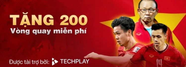 Đồng hành cùng đội tuyển Việt Nam nhận ngay 200 vòng quay miễn phí Đồng hành cùng đội tuyển Việt Nam nhận ngay 200 vòng quay miễn phí