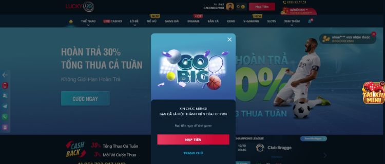 Lucky88 gửi thông báo chúc mừng bạn đã tạo tài khoản thành công Lucky88 gửi thông báo chúc mừng bạn đã tạo tài khoản thành công