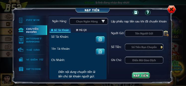 B52 hỗ trợ nhiều phương thức thanh toán khác nhau B52 hỗ trợ nhiều phương thức thanh toán khác nhau