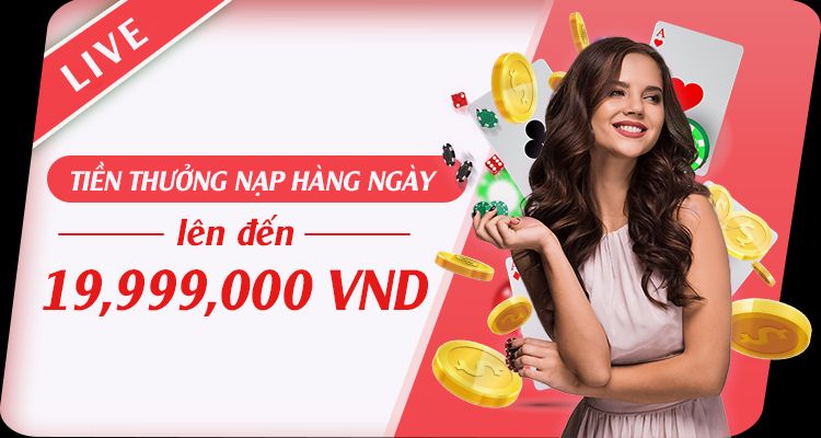 Nạp tiền mỗi ngày nhận thưởng hàng ngày lên đến 20 triệu đồng cùng i9BET