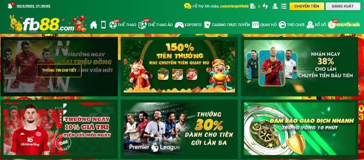 Chương trình khuyến mãi được FB88 cập nhật thường xuyên Chương trình khuyến mãi được FB88 cập nhật thường xuyên
